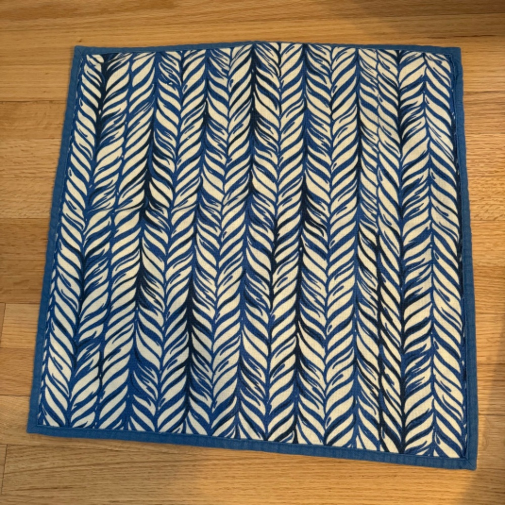 Set of 2 Pottery Barn Blue Linen Pillow Covers - 20x20